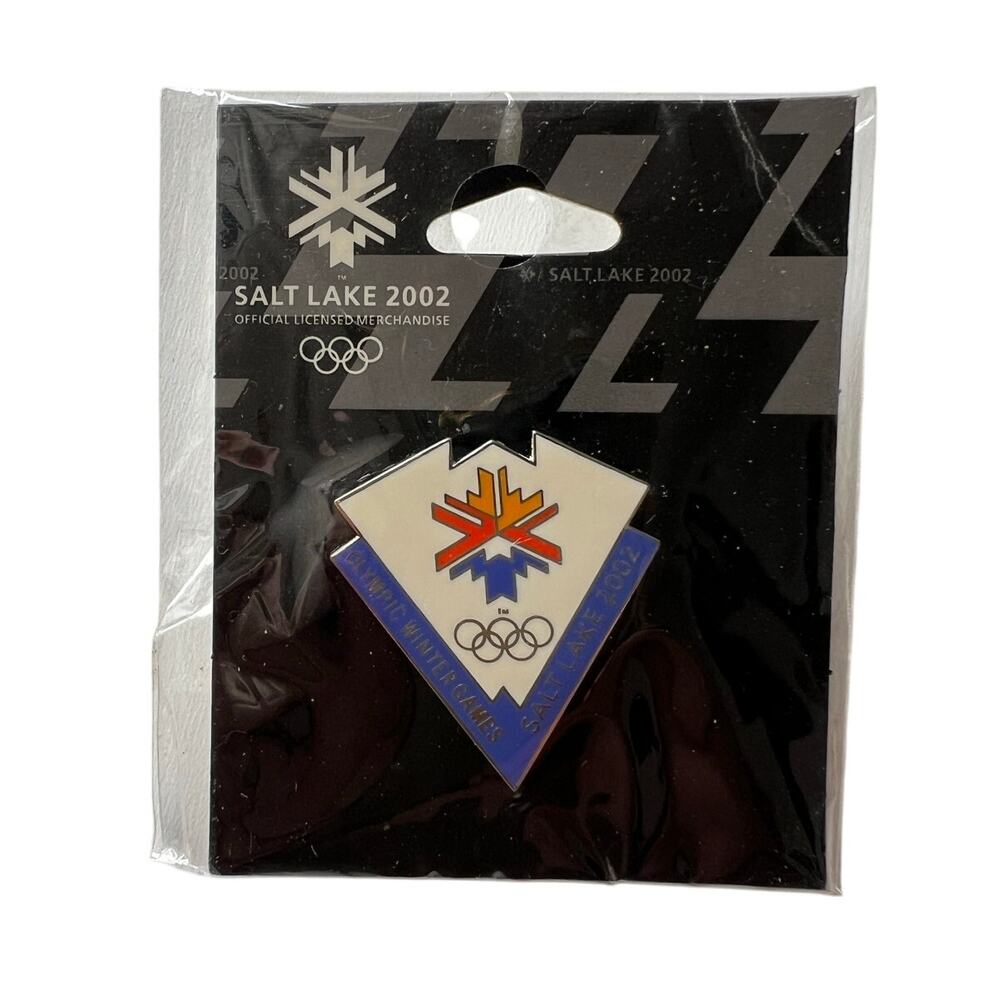 New 2002 Salt Lake City Utah Winter Olympics Aminco Pin Lapel Y2K NOS